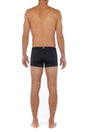 General view of a men model wearing HO black  Swim Shorts