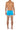 General view of a men model wearing HO turquoise  Swim Shorts