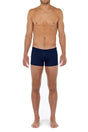 Full-body view of a men model wearing HO navy  Swim Shorts