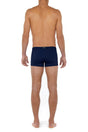 General view of a men model wearing HO navy  Swim Shorts