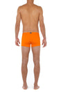 General view of a men model wearing HO orange  Swim Shorts