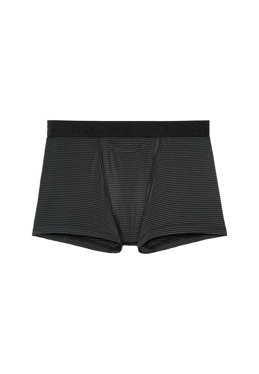 Front cutout view of HO black modal/viscose/tencel Boxer Briefs HO1
