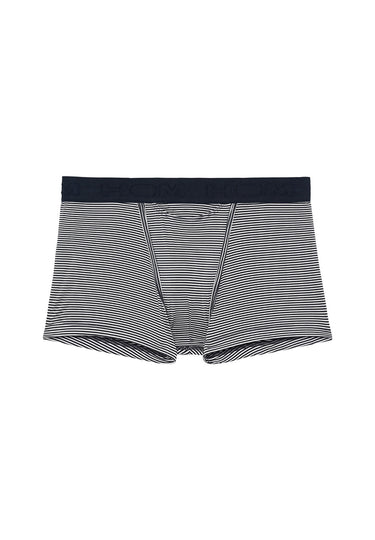 Front cutout view of HO navy modal/viscose/tencel Boxer Briefs HO1