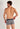 Back view of a men model wearing HO navy modal/viscose/tencel Boxer Briefs HO1