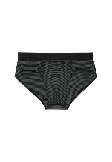 Front cutout view of HO black modal/viscose/tencel Briefs HO1