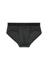 Front cutout view of HO black modal/viscose/tencel Briefs HO1