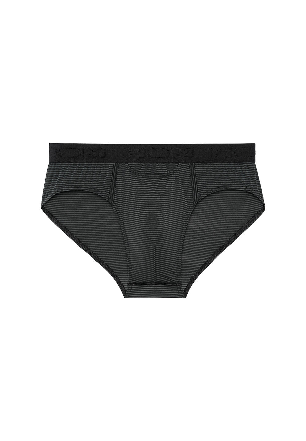 Front cutout view of HO black modal/viscose/tencel Briefs HO1