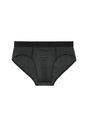 Front cutout view of HO black modal/viscose/tencel Briefs HO1