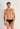 Front view of a men model wearing HO black modal/viscose/tencel Briefs HO1