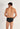 Back view of a men model wearing HO black modal/viscose/tencel Briefs HO1