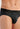 Close-up view of a men model wearing HO black modal/viscose/tencel Briefs HO1