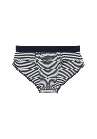Front cutout view of HO navy modal/viscose/tencel Briefs HO1