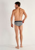 General view of a men model wearing HO navy modal/viscose/tencel Briefs HO1