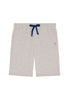 Front cutout view of HO grey mélange cotton Sweat Shorts