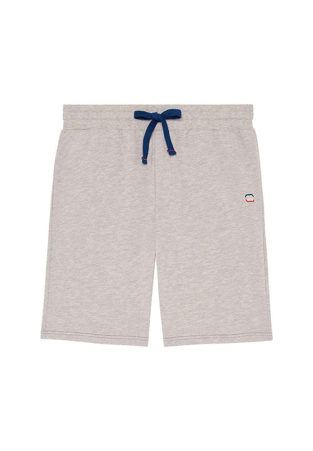 Front cutout view of HO grey mélange cotton Sweat Shorts