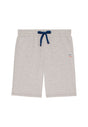 Front cutout view of HO grey mélange cotton Sweat Shorts