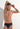 Front view of a men model wearing HO black  Mini Briefs