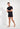 Full-body view of a men model wearing HO black  Tee-Shirt Crew Neck
