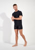 Full-body view of a men model wearing HO black  Tee-Shirt Crew Neck