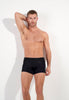 Front view of a men model wearing HO black  Boxer Briefs