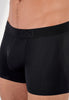 Close-up view of a men model wearing HO black  Boxer Briefs