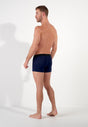 General view of a men model wearing HO navy  Boxer Briefs