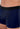 Close-up view of a men model wearing HO navy  Boxer Briefs