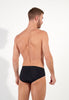 Back view of a men model wearing HO black  Mini Briefs