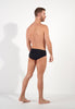 General view of a men model wearing HO black  Mini Briefs
