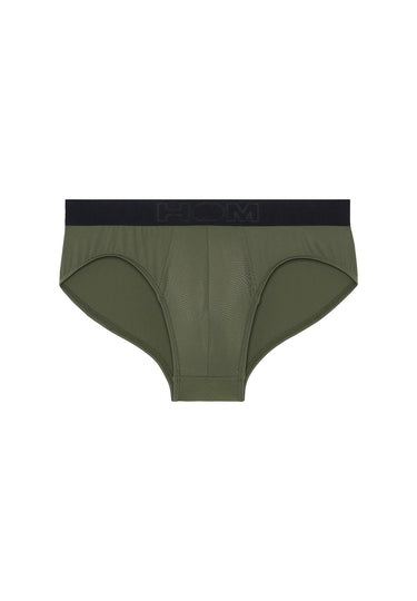 Front cutout view of HO khaki green  Mini Briefs