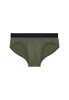 Front cutout view of HO khaki green  Mini Briefs