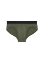 Front cutout view of HO khaki green  Mini Briefs