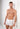 Front view of a men model wearing HO white cotton Comfort Boxer Briefs