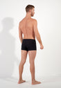 General view of a men model wearing HO black cotton Comfort Boxer Briefs