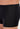 Close-up view of a men model wearing HO black cotton Comfort Boxer Briefs