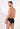 Back view of a men model wearing HO black cotton Comfort Micro Briefs