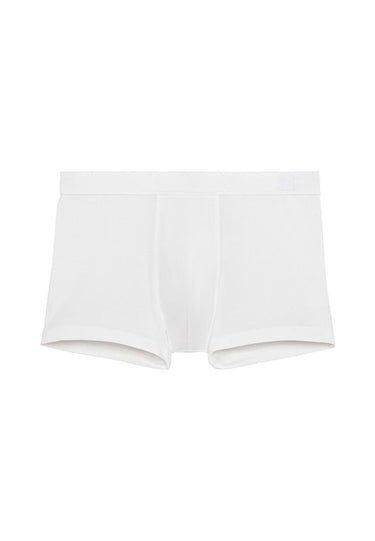 Front cutout view of HO white cotton Comfort Boxer Briefs
