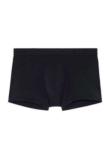 Front cutout view of HO black cotton Comfort Boxer Briefs