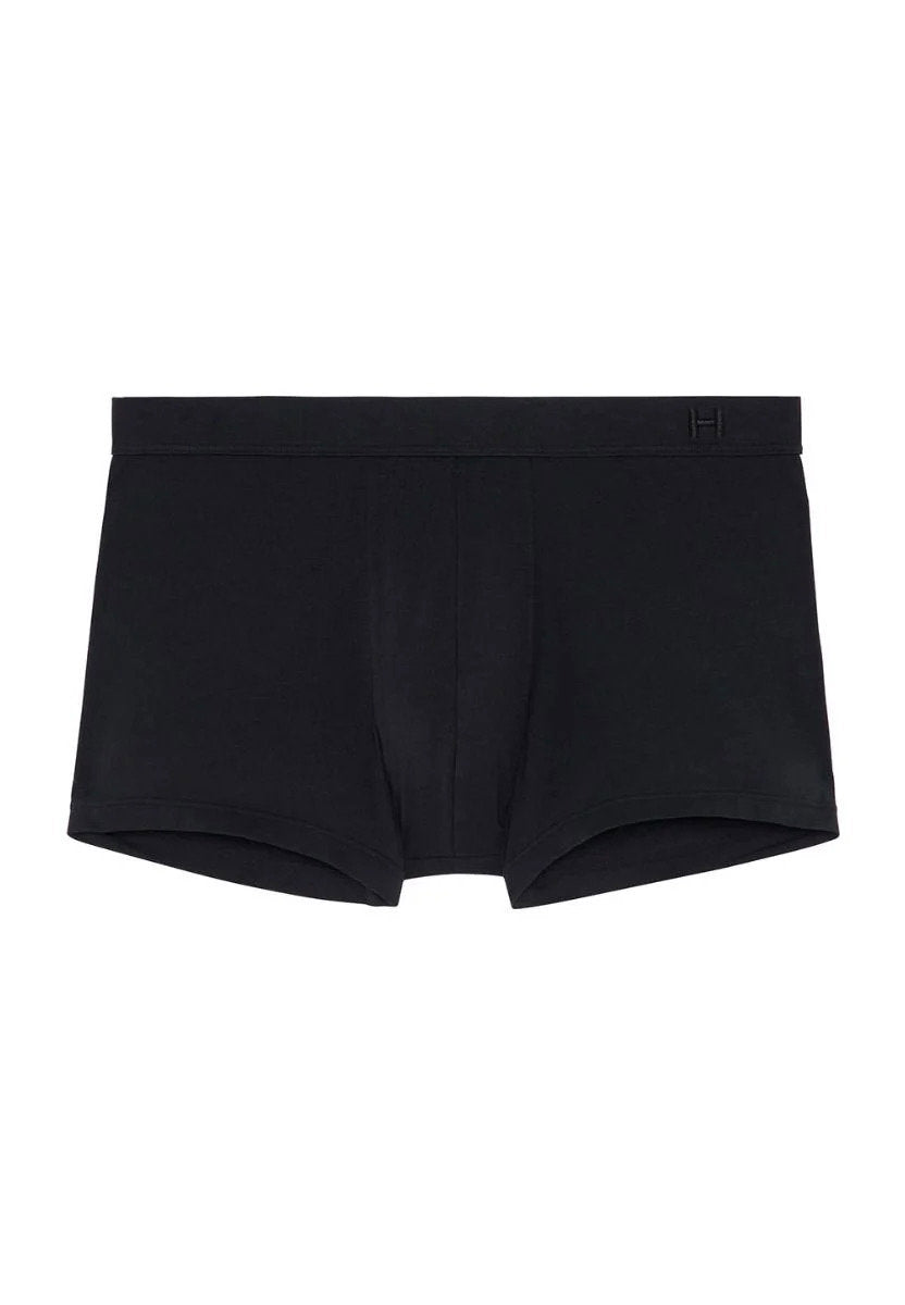 Front cutout view of HO black cotton Comfort Boxer Briefs