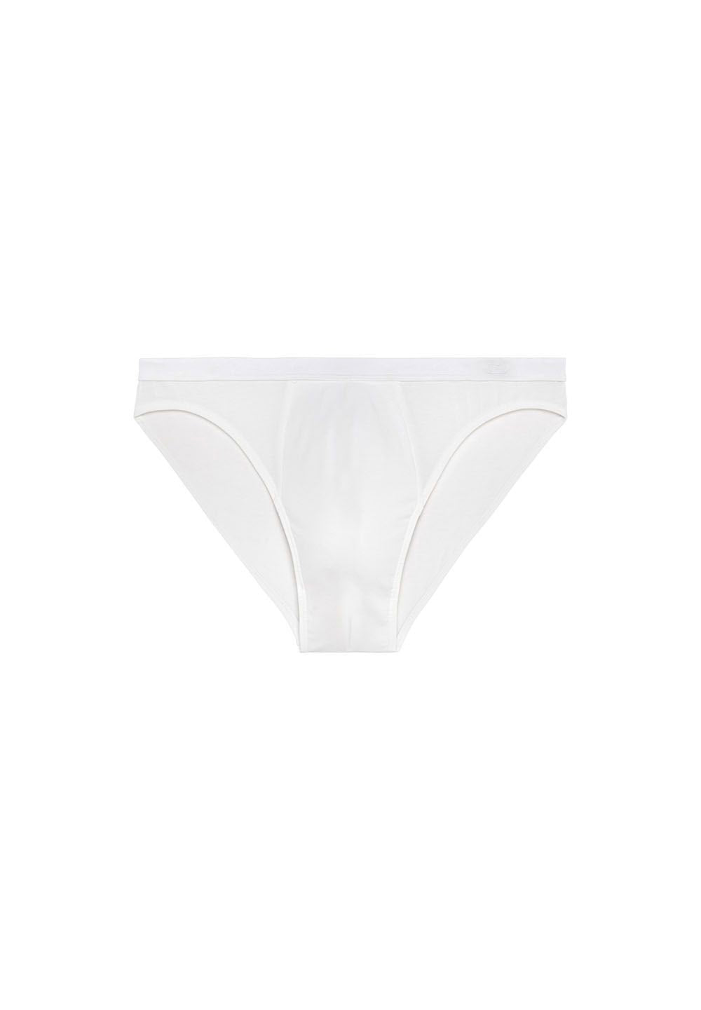 Front cutout view of HO white cotton Comfort Micro Briefs
