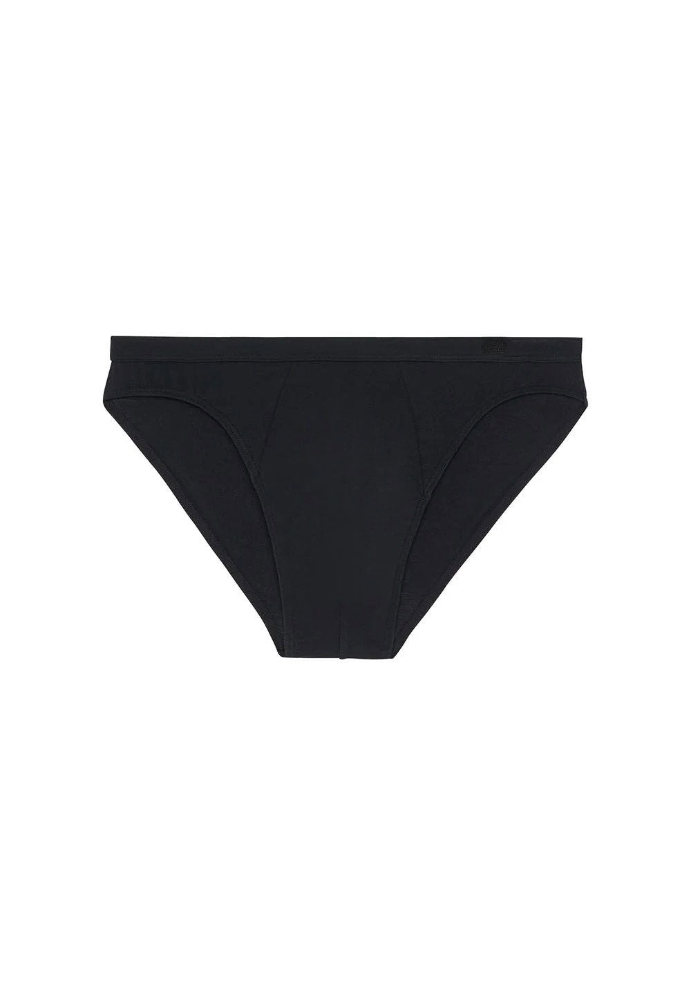 Front cutout view of HO black cotton Comfort Micro Briefs