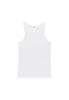 Front cutout view of HO white cotton Tanktop