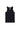 Front cutout view of HO black cotton Tanktop
