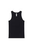 Front cutout view of HO black cotton Tanktop