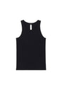 Front cutout view of HO black cotton Tanktop