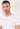 General view of a men model wearing HO white cotton Tee-Shirt Crew Neck