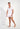 Full-body view of a men model wearing HO white cotton Tee-Shirt V Neck