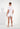 General view of a men model wearing HO white cotton Tee-Shirt V Neck