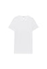 Front cutout view of HO white cotton Tee-Shirt Crew Neck