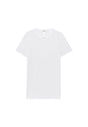Front cutout view of HO white cotton Tee-Shirt Crew Neck